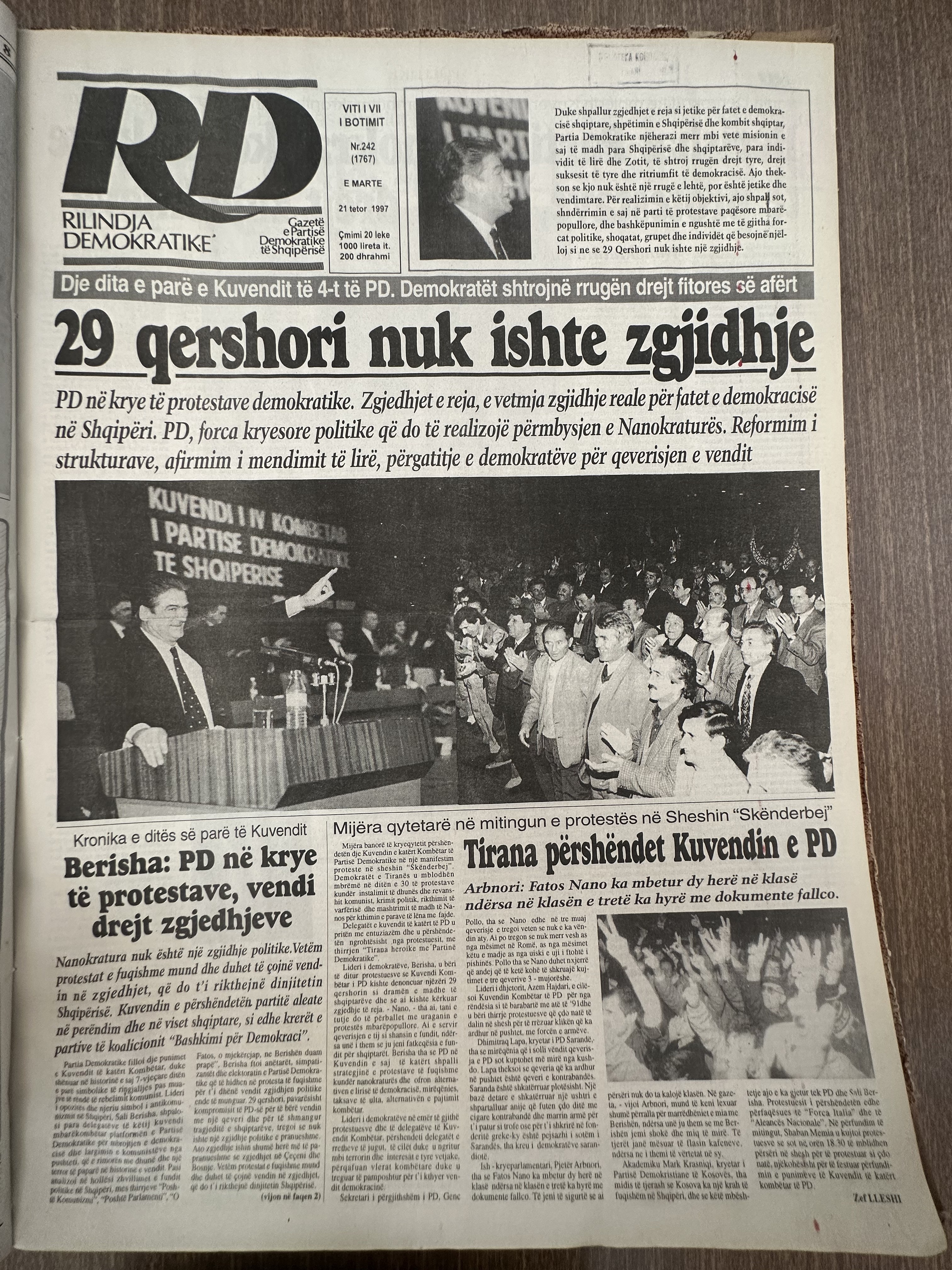 Rilindja Demokratike 1997-10-21